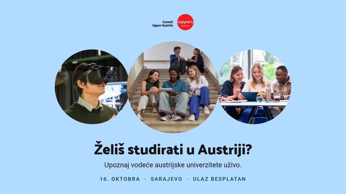 Studiraj u Austriji: Četiri univerziteta dolaze u Sarajevo, ulaz besplatan